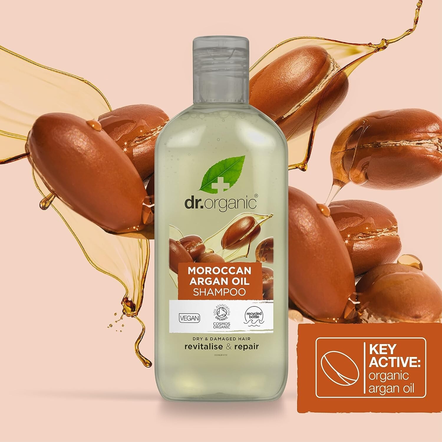 Dr. Organic Bioactive haircare Organic Moroccan Argan Oil Shampoo 265ml