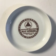 Hotel Porzellan Glas Besteck Grosskuchen Einrichtungen Max Kohler Ash Tray 