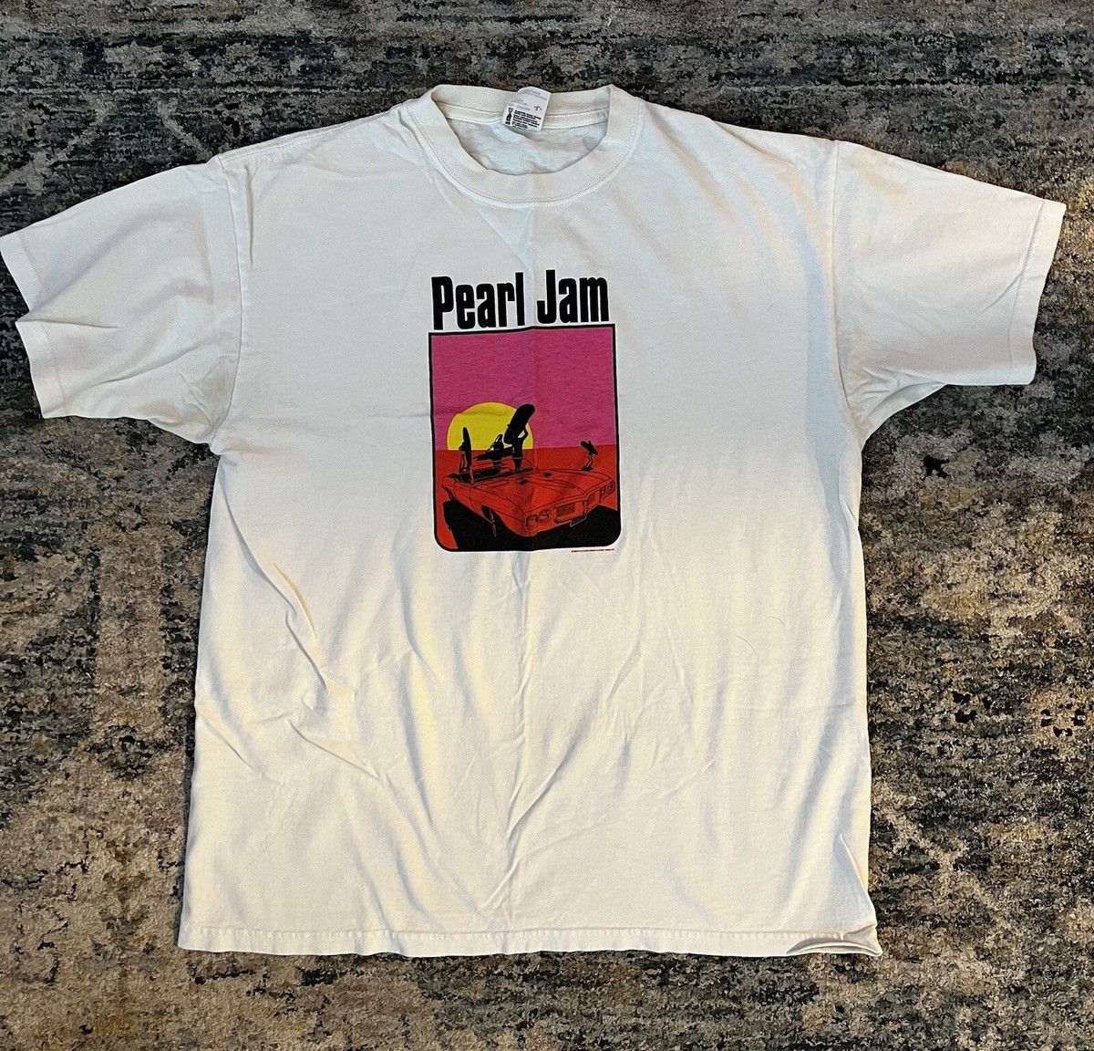RARE! Pearl Jam Band T-Shirt Men's White Size Large Endless Summer