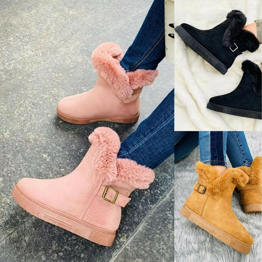 SAOLA Botines de invierno para mujer Zapatos de moda de aspetto elegante y casual