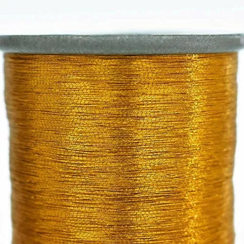 Metallic Zari Thread Embroidery For Sewing and Jewelry Making 0.1MM Yellow 2Pcs - Image 2 of 4