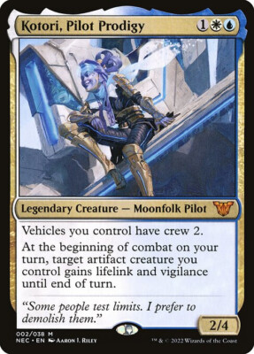 NM Foil Kotori, Pilot Prodigy, Neon Dynasty Commander, Magic the Gathering, 2