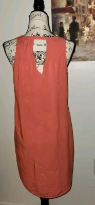 old navy orange blossom dress New Old Navy Women High Waist Orange Floral Rayon Spaghetti Strap Cami  Dress XS