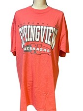 Vtg. USA ONEITA COLOR WEAR Single Stitch Shirt PROPERTY OF NEBRASKA Pink Sz XL