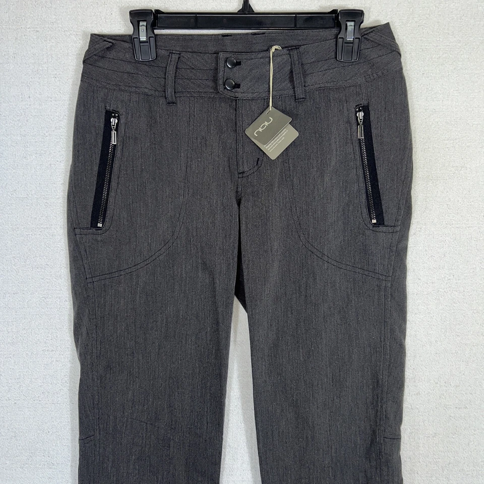 NAU Organic Cotton Blend Tech Pants Womens Size 6 Gray Tapered Chino - Image 2 of 4