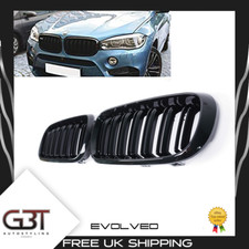 FOR BMW F15 F85 X5 F16 F86 X6 KIDNEY GRILL GRILLE GRILLS GLOSS BLACK 2014 + UK
