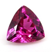 A+ Pink Sapphire Trillion Cut Natural Ceylon 7-9 Ct Loose EGL Certified Gemstone