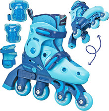 Adjustable 2-in-1 Switch Skates for Beginners - Inline Skates for Kids  Toddler