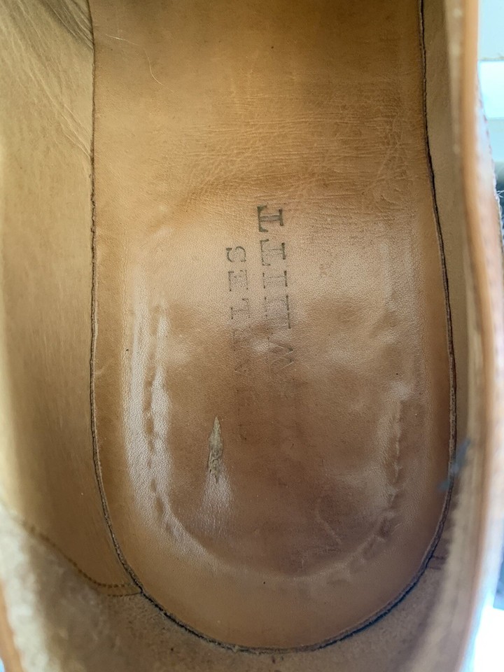 Charles Tyrwhitt Men's Brown Light Tan Brogue Oxford Style Shoes UK 10