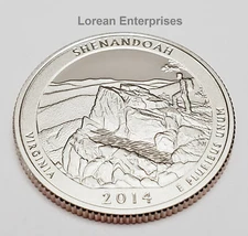 2014 S America the Beautiful ATB Quarter-Shenandoah-VA-CLAD ✼PROOF✼ BU