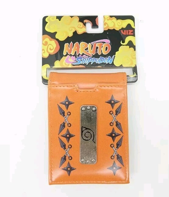Naruto Shippuden Hidden Leaf Village Metal Badge Bi-fold Wallet
