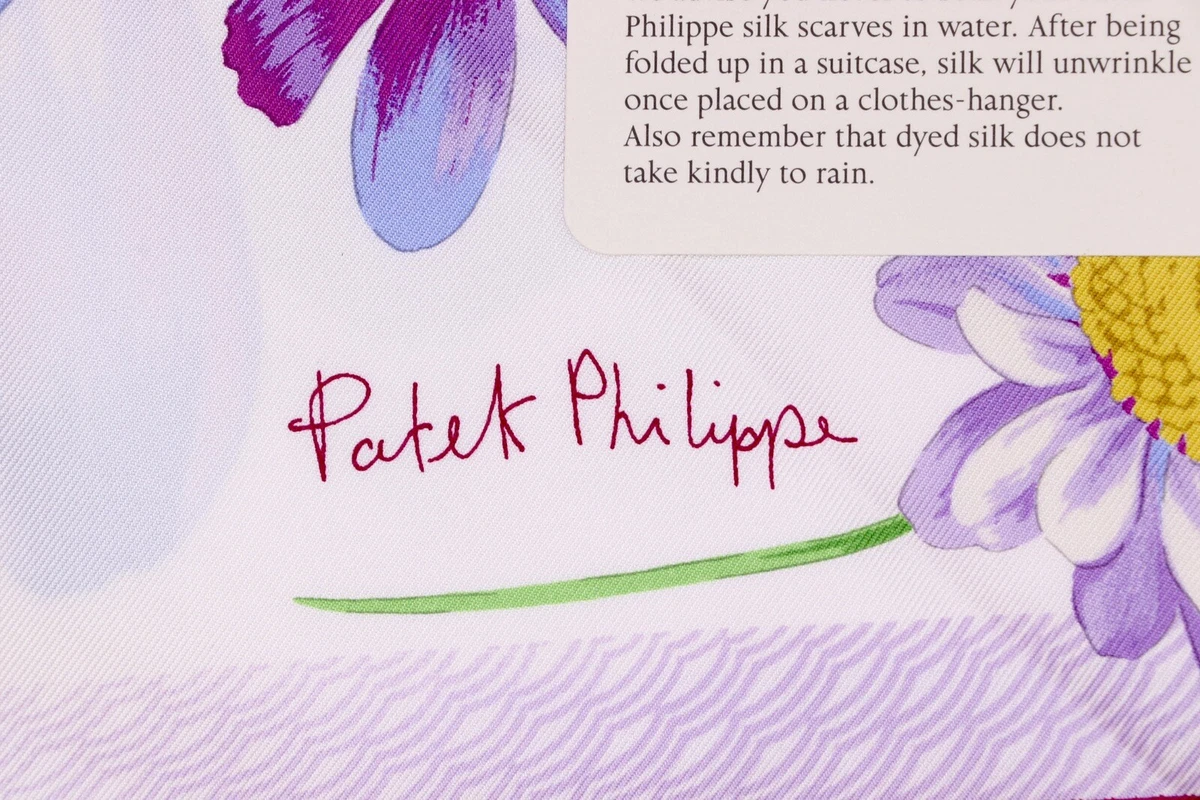 PATEK PHILIPPE SILK SCARF FOULARD PAÑUELO SEDA SCIARPA ORIGINAL BOX NEW 86x86cm