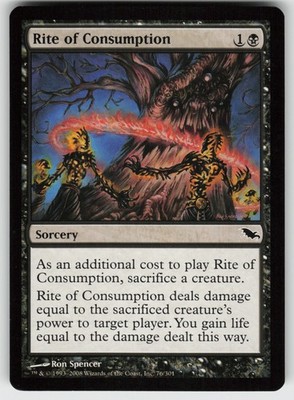Rite of Consumption Shadowmoor 76 C LP MTG
