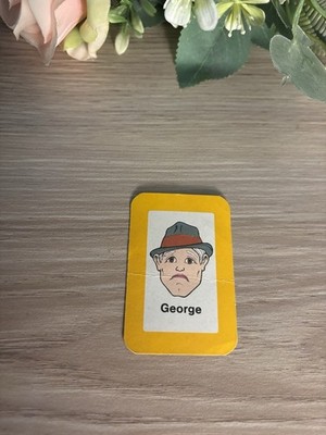 Ersatz-Charakterkarte - ''George'' - 1980 MB Spiele Guess Who?