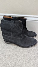 Isabel Marant Crisi Black Hidden Wedge Boots EU38.5