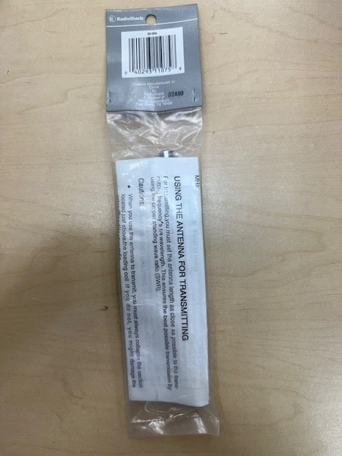 Antena scanner telescópica RadioShack toda banda carregada no centro chicote 20-006A - Imagem 2 de 4