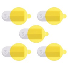 5pcs Watch Glass Screen Protectors 15mm HD High Definition Protective Film