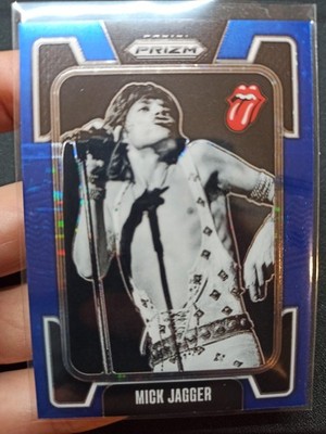 2025 Panini Prizm The Rolling Stones - BLUE Prizm - #7 Mick Jagger