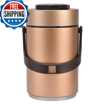 Qiilu Food Flask 2L Termos Para Comida Caliente 24 Horas 304 Stainless Steel