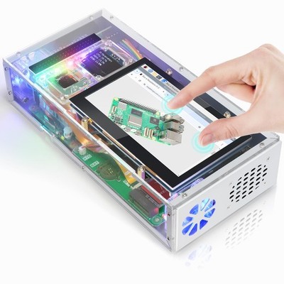 FREENOVE Raspberry Pi 5 Case with Screen (4.3'' 128GB SSD 
