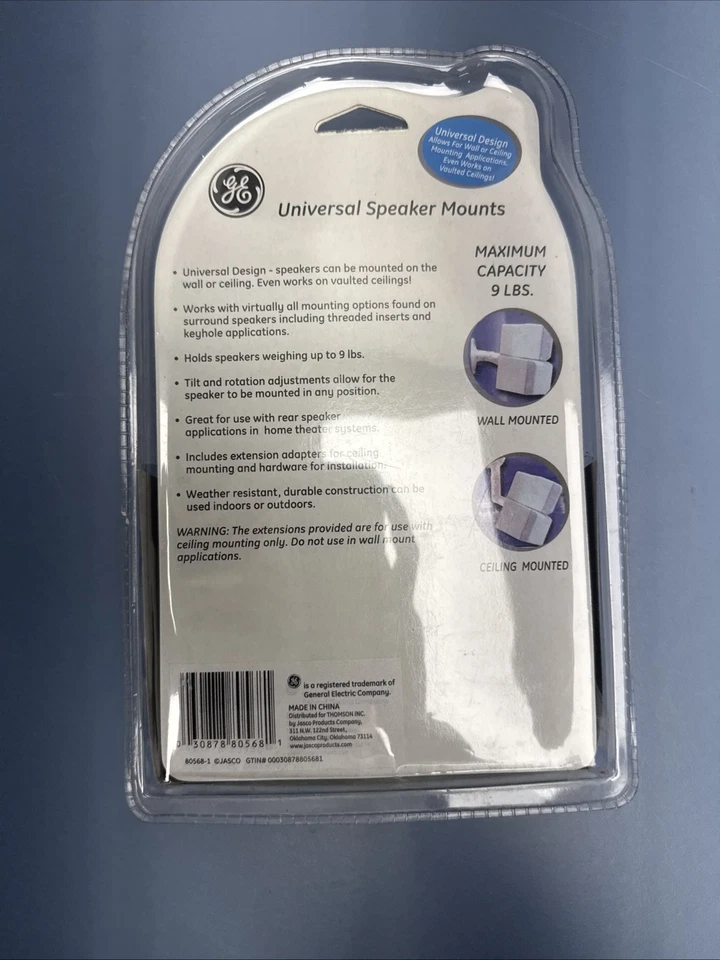 Ge Ma80568 Speaker Mounts (White) - NOS - Image 2 of 2