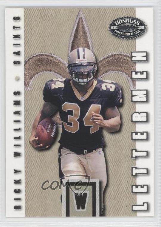 2000 Donruss Preferred QBC Lettermen 987/1000 Ricky Williams #LM34 0f4