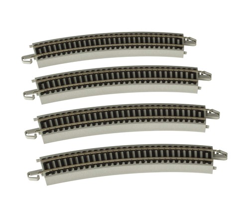 Bachmann Trains 44503 Snap-Fit E-Z 22” Radius Curved Track (4/ (Importación USA) | Condition: Nuevo