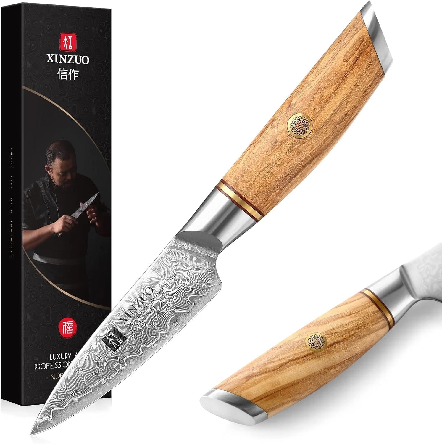 Xinzuo Lan Series Paring Knife 73-Layer Damascus Steel 63 HRC Razor Sharp
Opens in a new window or t