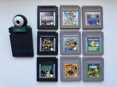 Nintendo Gameboy Camera und Spiele Sammlung Konvolut - Super Mario Wario Tetris - Bild 1 von 4