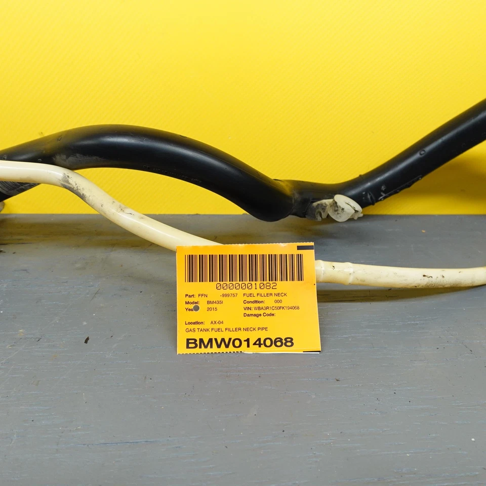 BMW 435i F32 F33 F36 2014-2018 tanque de gasolina llenado de combustible tubo de cuello manguera válvula de ventilación Foto 2 de 4