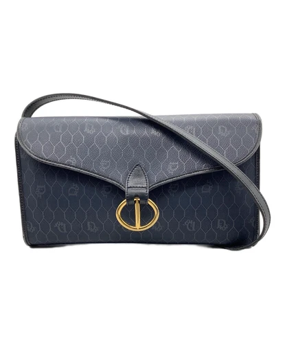 Sac bandoulière Christian Dior vintage bleu marine