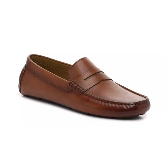 Vince Camuto Men’s “Immon “Cognac Leather Bit Loafers Vince Camuto Loafer Brown Casual Shoes for Men for sale | eBay main image 4