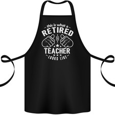 Questo È Che Pensionato Insegnante Guarda Come Cotone Grembiule 100% Biologico