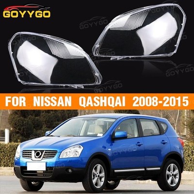 Paar Auto Front Scheinwerfer Linsen Abdeckung Shell Für Nissan Qashqai 2008-2015