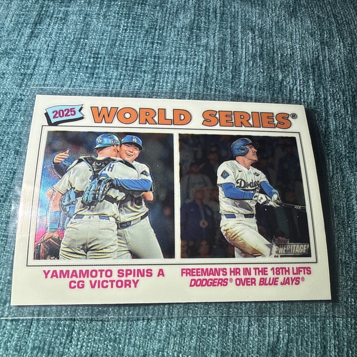 2026 Topps Heritage #311 Yamamoto / Freeman White Chrome World