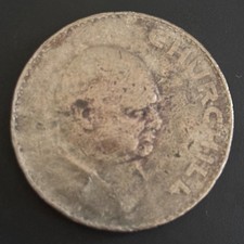 1965 Winston Churchill commemorative crown - Raw