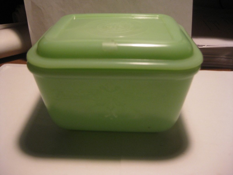 Vintage Fire King Philbe 4 1/2 x 5 Refrigerator Dish With Lid