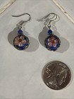 Vintage Cloisonne Ornate Round Chinese Enamel Earrings — photo 4