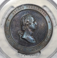(c. 1860) George Washington US Mint Cabinet of Medals PCGS MS62 GW-241 J-MT-23