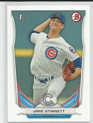 Tarjeta de draft Bowman 2014 de Jake Stinnett Cubs - Imagen 1 de 2
