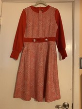 Vintage Style Wang Luo Fush dress size Small S Academia Y2K