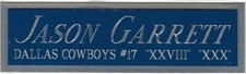 JASON GARRETT COWBOYS NAMEPLATE AUTOGRAPHED Signed HELMET-FOOTBALL-JERSEY-PHOTO