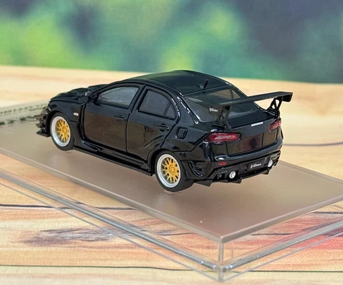 CM 1:64 Black JDM Evolution EVO Lancer 10 X Sports Model Diecast Metal Car - Picture 6 of 7