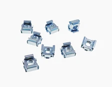 8 Pack 1/4-20 Self-Retaining Cage Nuts - 3/8" Panel Hole Size     BFC7988-1420
