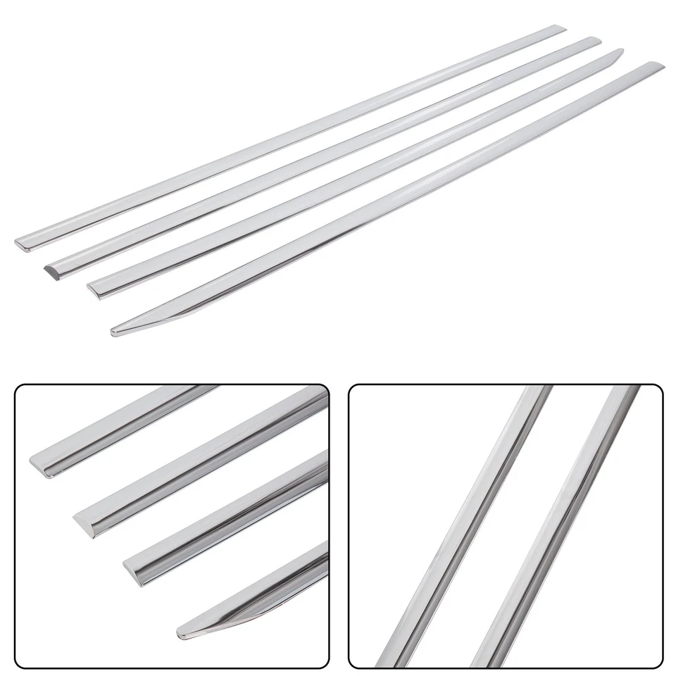 For 2023-2025 Dodge RAM 1500 Crew Cab Chrome Body Side Molding Trims Set 4PCS - Image 2 of 4