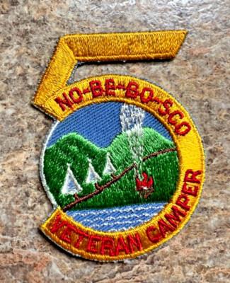 BSA Camp No-Be-Bo-Sco Veteran Camper Patch Boy Scouts