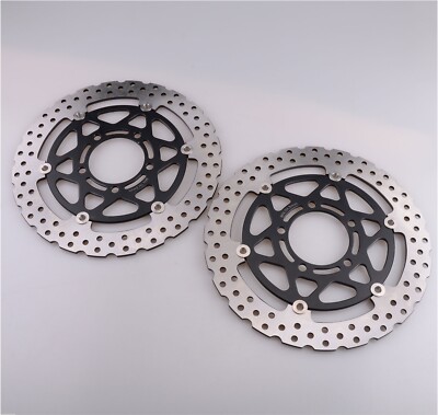 円 Front Brake Disc Rotor For Kawasaki Ninja ZX6R 05-12 ZX10R 04-07