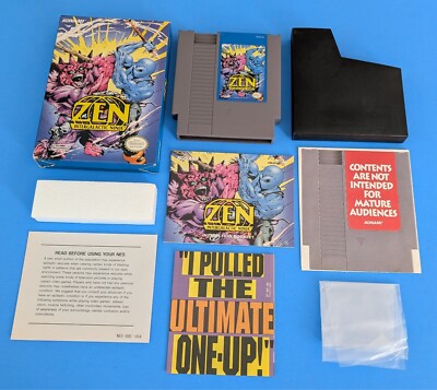 Zen Intergalactic Ninja Nintendo NES Complete in Box CIB