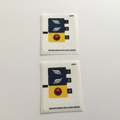 2x Lego Sticker Aufkleber aus Marvel Super Heroes Mighty Micros 76065 NEU