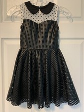 Reverence Dance Costume Character Dress Youth Medium Pierced Faux Leather Dots